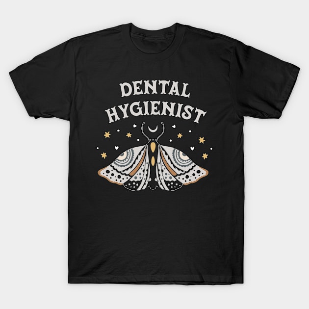 Dental Hygienist - boho butterfly Design T-Shirt by best-vibes-only